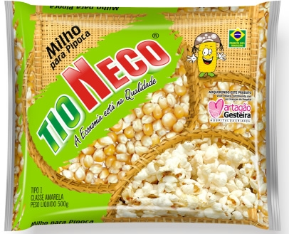 Milho de Pipoca Tio Neco 500g