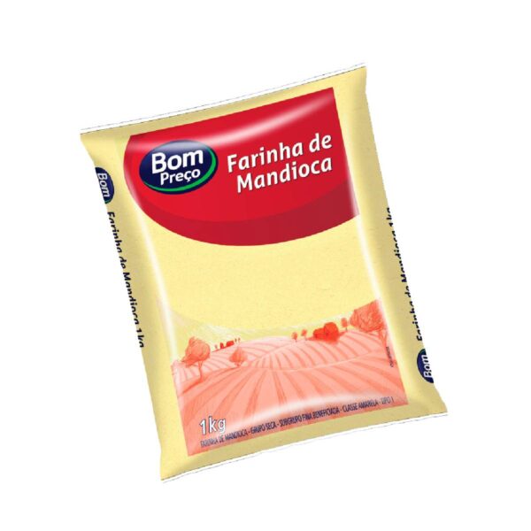 Farinha de Mandioca Amarela Bom Preço 1kg