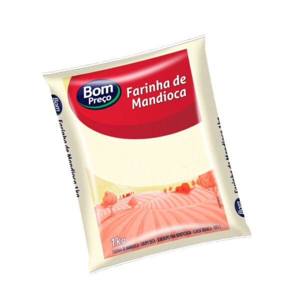 Farinha de Mandioca Branca Bom Preço 1kg